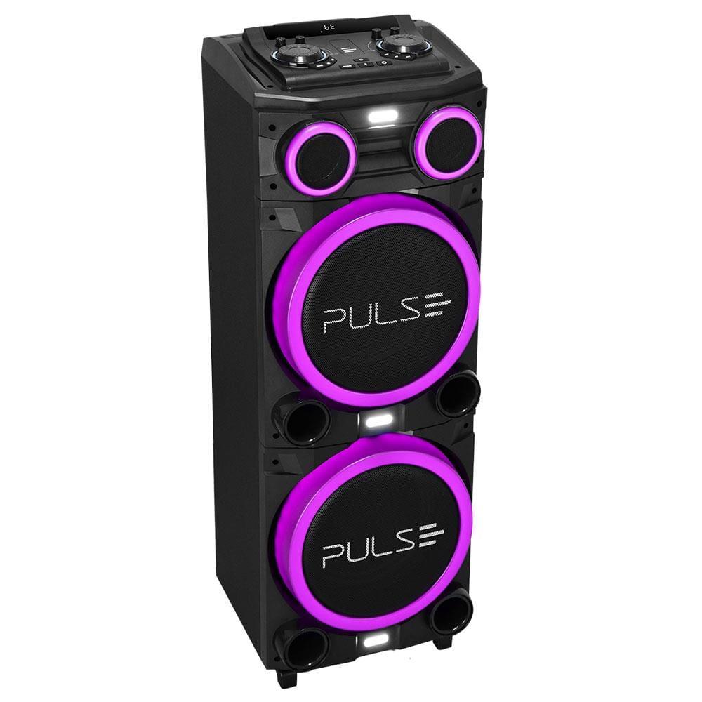 Caixa de Som Torre Multilaser Pulse Double SP156 Bluetooth 2700W RMS Luz LED Bivolt - 6