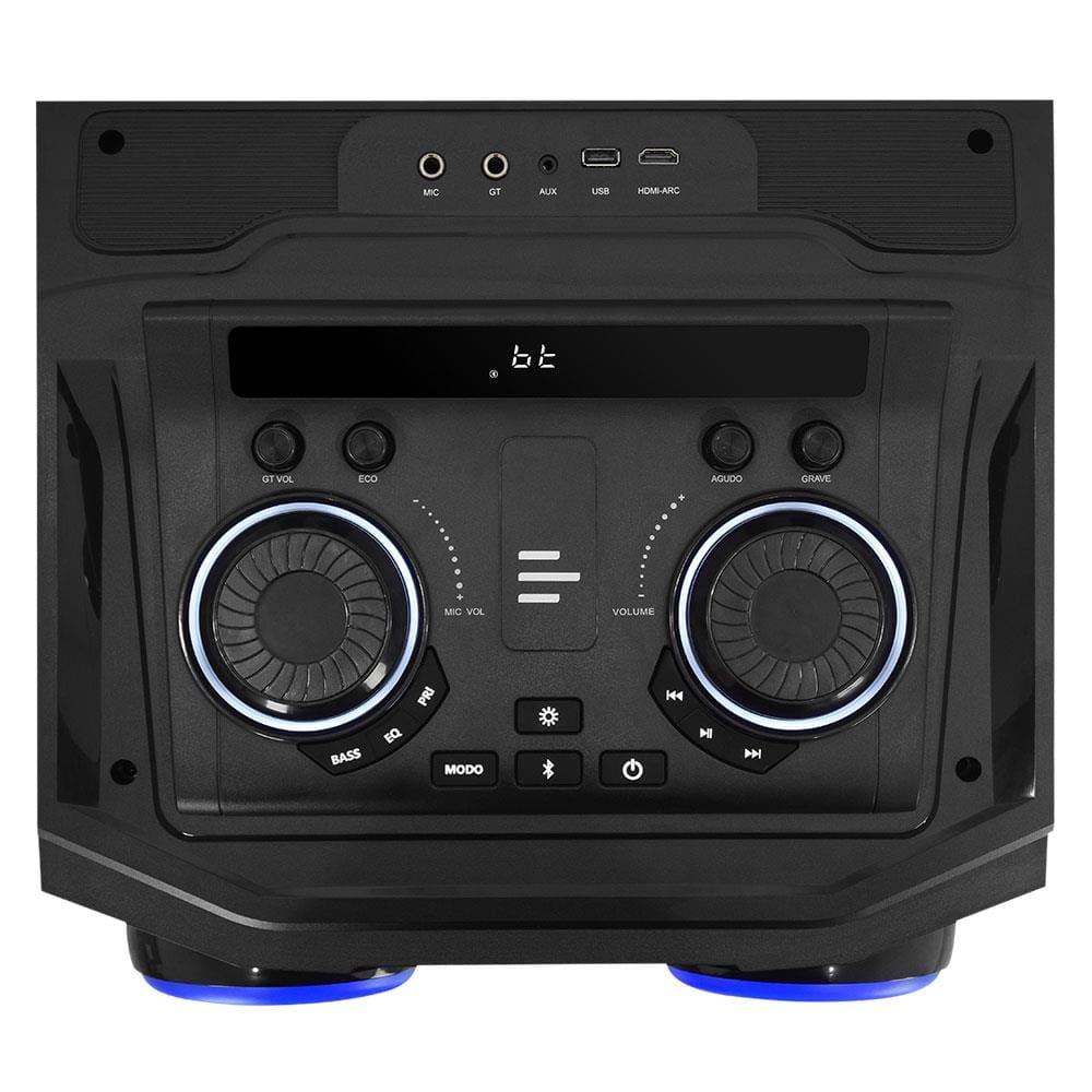 Caixa de Som Torre Multilaser Pulse Double SP156 Bluetooth 2700W RMS Luz LED Bivolt - 7