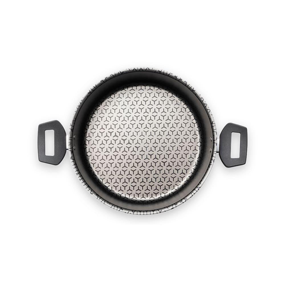 Caçarola Brinox Anis Pro-Flon Antiaderente 2,5L 20cm Tampa de Vidro Borgonha - 4