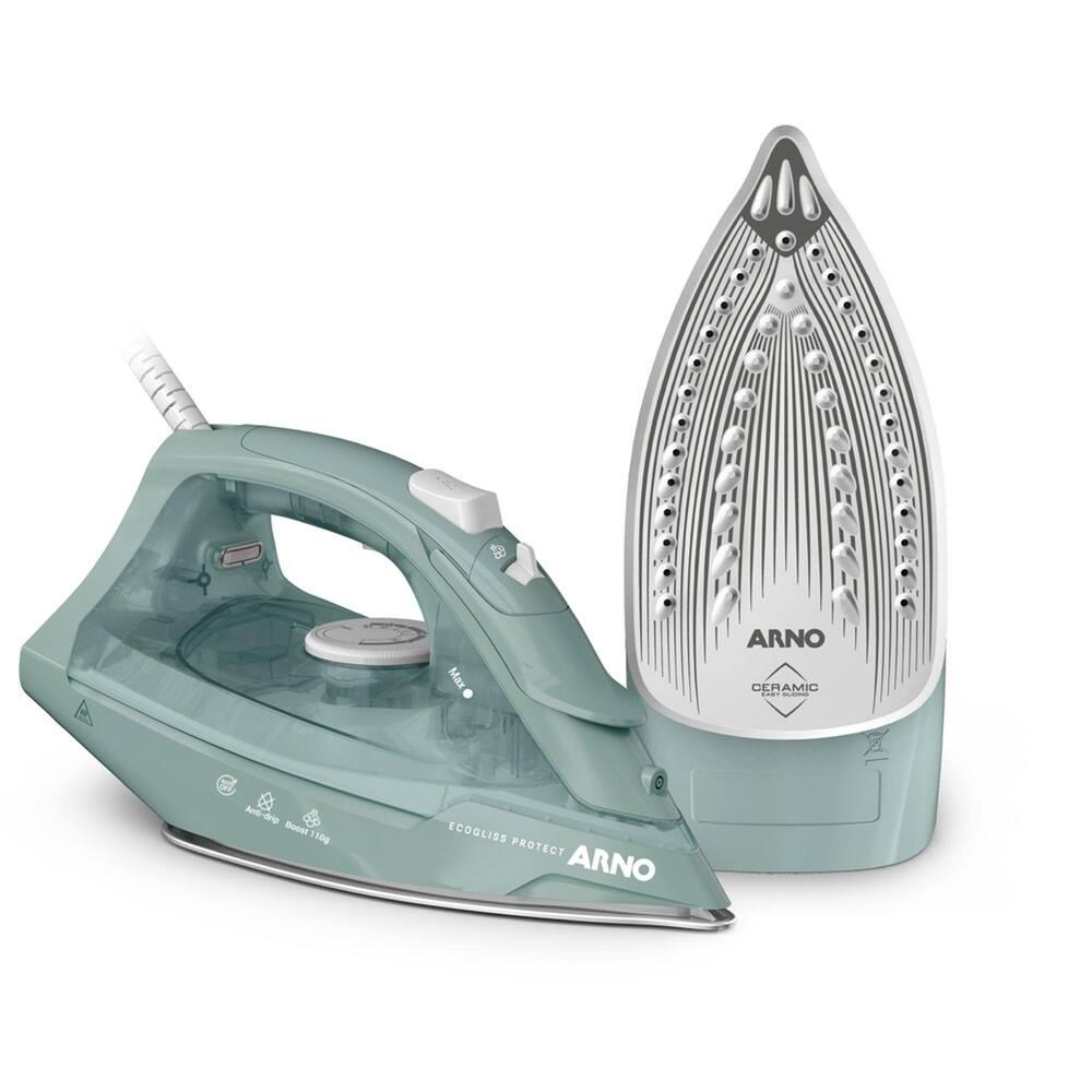 Ferro de Passar a Vapor Arno FECP Ecogliss Protect Desligamento Automático Verde - 1