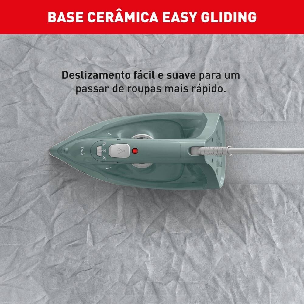 Ferro de Passar a Vapor Arno FECP Ecogliss Protect Desligamento Automático Verde - 4