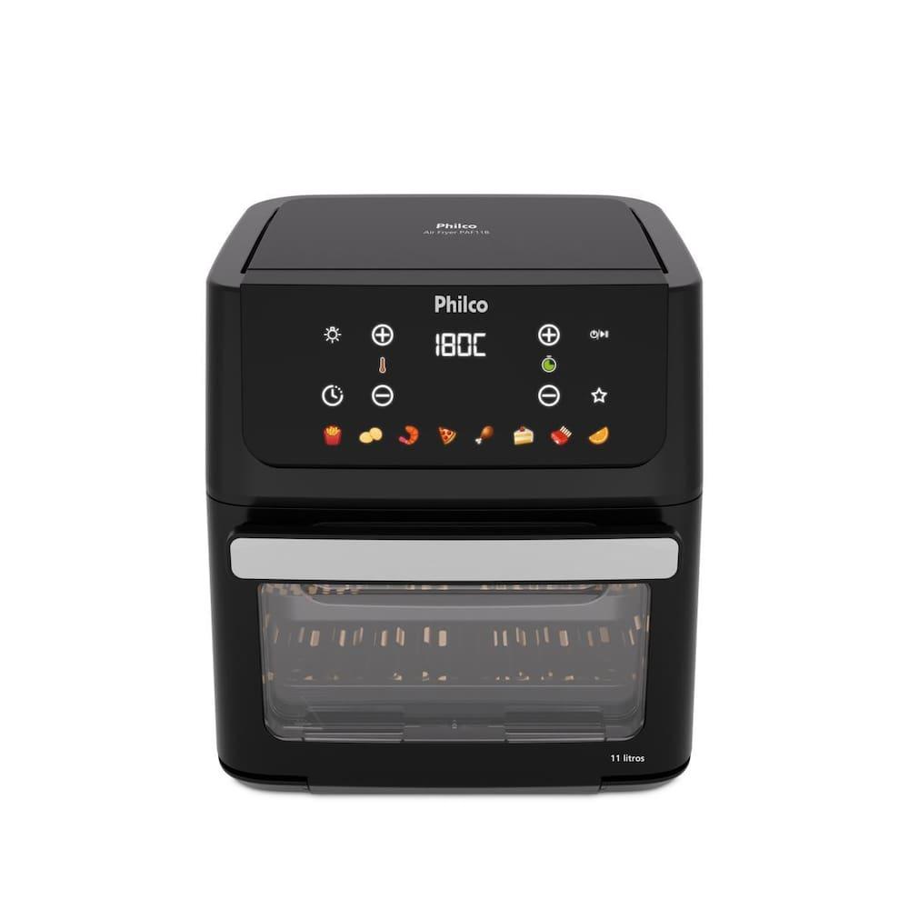 Fritadeira Elétrica Air Fryer Philco Oven PAF11B Visor Removível Preta - 7