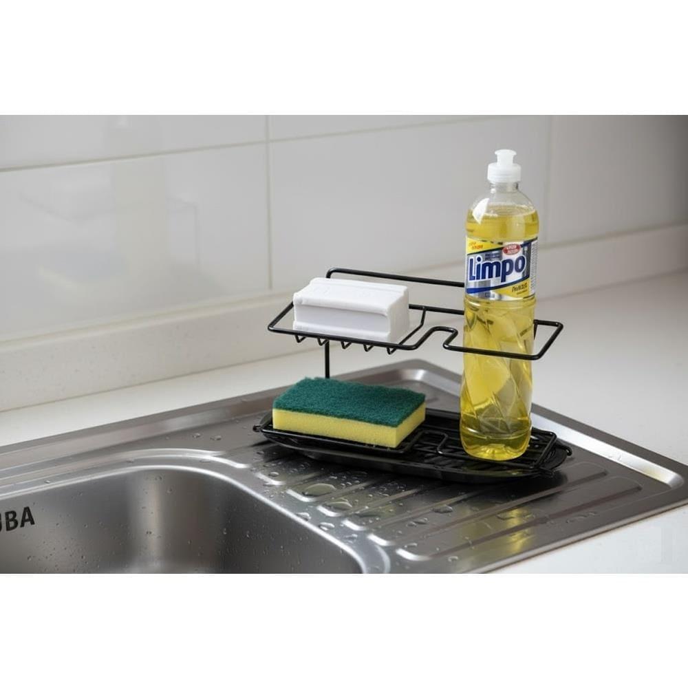 Porta Produtos de Limpeza Utimil Pintura Epóxi Preto - 3