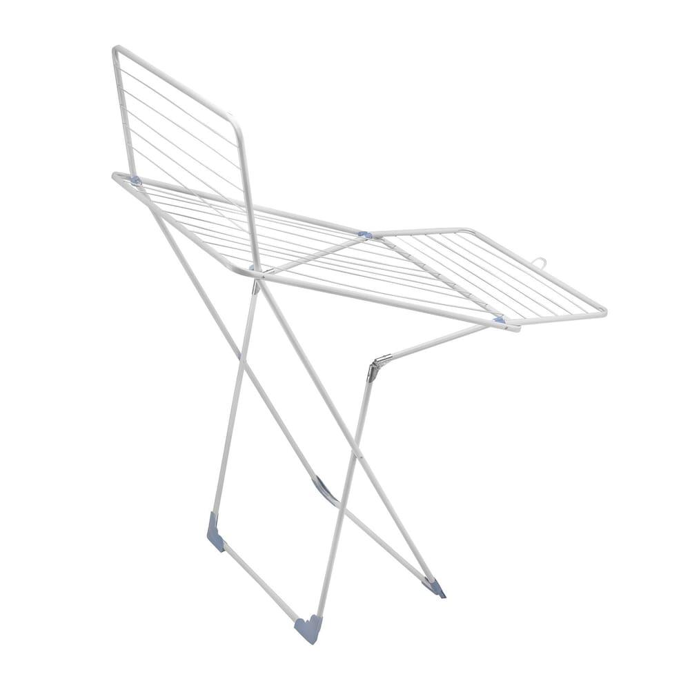 Varal de Chão com Abas Grande Utimil Dobradiça Inteligente Branco - 2