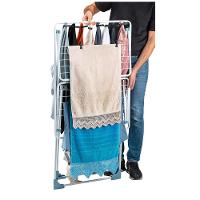 Varal de Chão com Abas Grande Utimil Dobradiça Inteligente Branco - 5