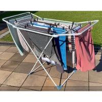 Varal de Chão com Abas Grande Utimil Dobradiça Inteligente Branco - 7