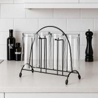 Suporte para Copos Utimil PR444 6 Copos Preto - 3