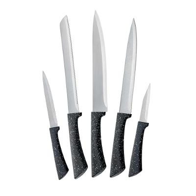 Conjunto Facas Euro Home Colorstone 5 Peças Aço Inox Cabo Ergonômico Design Moderno
