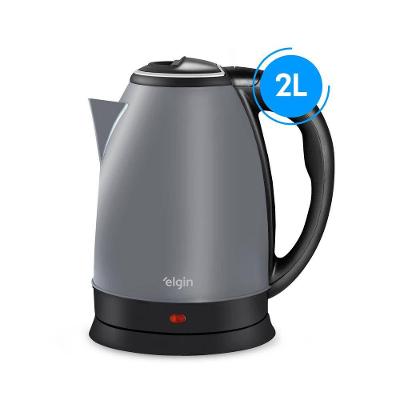 Chaleira Elétrica Elgin Lunar Inox 2L 1200W Jarra Sem Fio Desligamento Automático