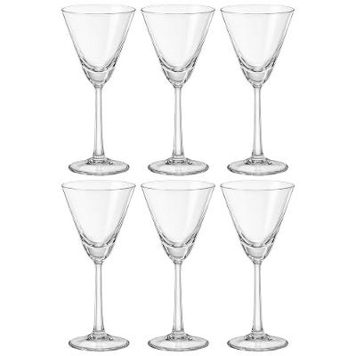 Conjunto de Taças para Coquetel Bohemia Praline em Cristal 90ml - 6 Peças