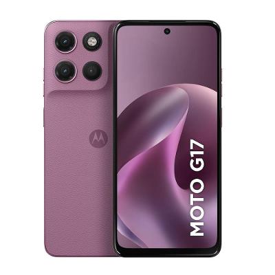 Smartphone Motorola G17 Tela 6,7” 256GB 4G Câmera 50MP Rosa Quartzo