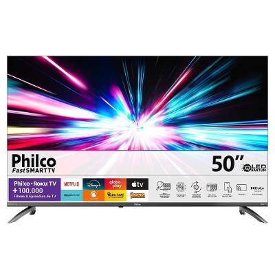 Smart TV 50” 4K Philco P50CRB LED Roku TV HDR10 Dolby Audio