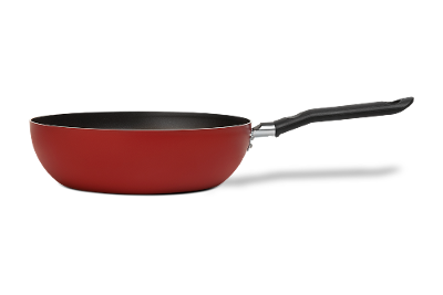Panela Wok Brinox Fun Antiaderente Pro-Flon 2,3L 24cm Cereja