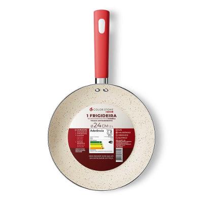 Frigideira Euro Home Intense 24cm Alumínio Antiaderente Cabo Soft Touch