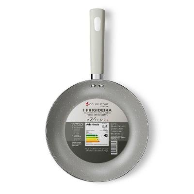 Frigideira Euro Home Intense 24cm Alumínio Antiaderente Cabo Soft Touch