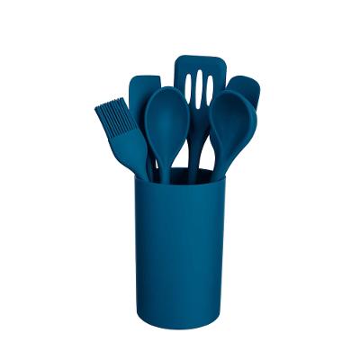 Conjunto de Gadgets Euro Home SIL2850 7 Peças Silicone Azul Resistente ao Calor Flexível Fácil Limpeza