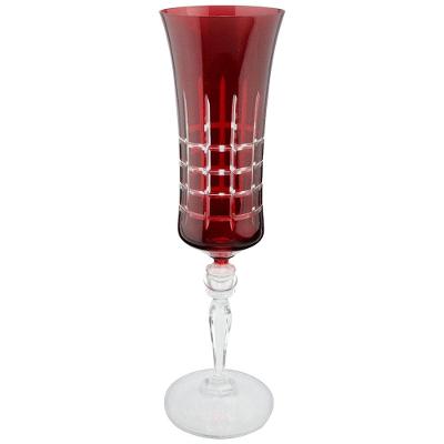 Taça para Champanhe Bohemia Grace em Vidro Vermelho - 190ml