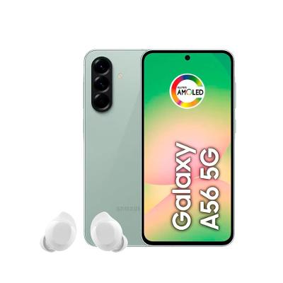 Smartphone Samsung Galaxy A56 5G Tela 6.7" 128GB Câmera Tripla 50MP Verde + Galaxy Buds Core Branco