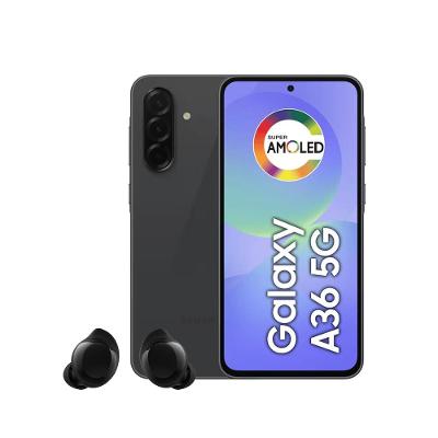 Smartphone Samsung Galaxy A36 5G Tela 6.7" 128GB Câmera Tripla 50MP Preto + Galaxy Buds Core Bluetooth Preto