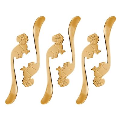 Jogo de Colheres L`Hermitage Piccolo Inox 6 Peças Dourada