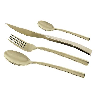 Faqueiro Fracalanza Ravel Champanhe em Aço Inox 24 Peças