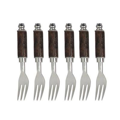 Jogo de Garfos para Sobremesa Fracalanza Arvoredo em Aço Inox 6 Peças