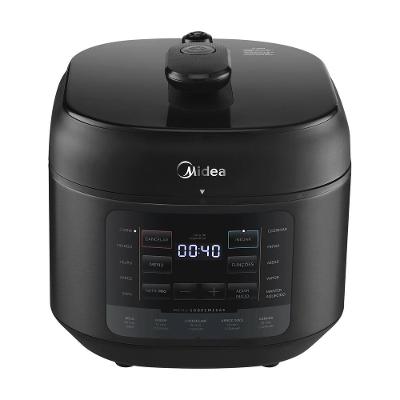 Panela de Pressão Elétrica Midea 5L NutriPro Digital com Função Vapor Preta