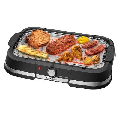 Churrasqueira Elétrica Mondial Grand Steak & Grill CH-08-BI Inox Preta
