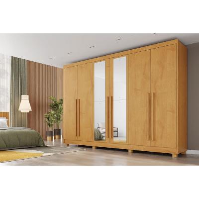 Guarda-Roupa Casal Mademarques Coliseu 6 Portas de Bater Espelho 4 Gavetas