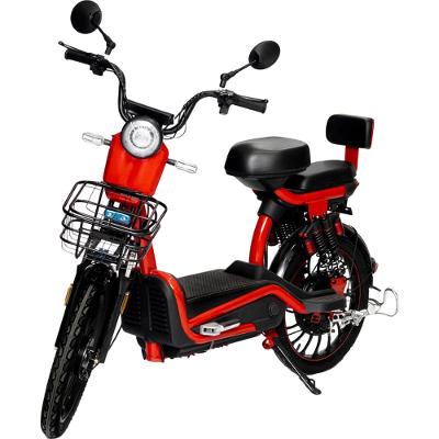 Bicicleta Elétrica Primar Urban 03 1000W 32km/h Bateria Removível Vermelha