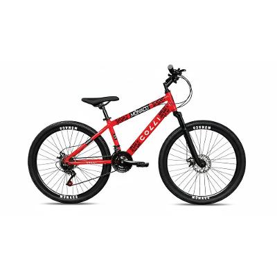 Bicicleta Aro 26 Colli Mônaco 21 Marchas Freio a Disco Vermelho