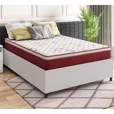 Box de Casal Barreto Lonçarcci Inova com Colchão Hellen Strong One Face Espuma D45 - 141,4cm de largura