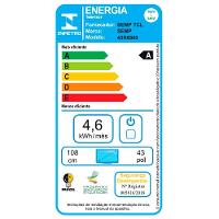 Smart TV LED 43" Full HD Semp Roku TV 43R6500 Wi-Fi Dual Band, 3 HDMI, 1 USB, com controle por aplicativo, compatível com Google Assistente e Alexa