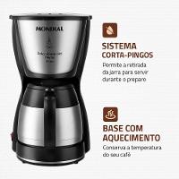 Cafeteira Elétrica Mondial Dolce Arome Thermo Inox C-33 JT 24 Xícaras - Preta - 5