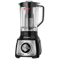 Liquidificador Mondial Turbo Inox L1200 BI Preto/Inox 1200W com 12 Velocidades - 1