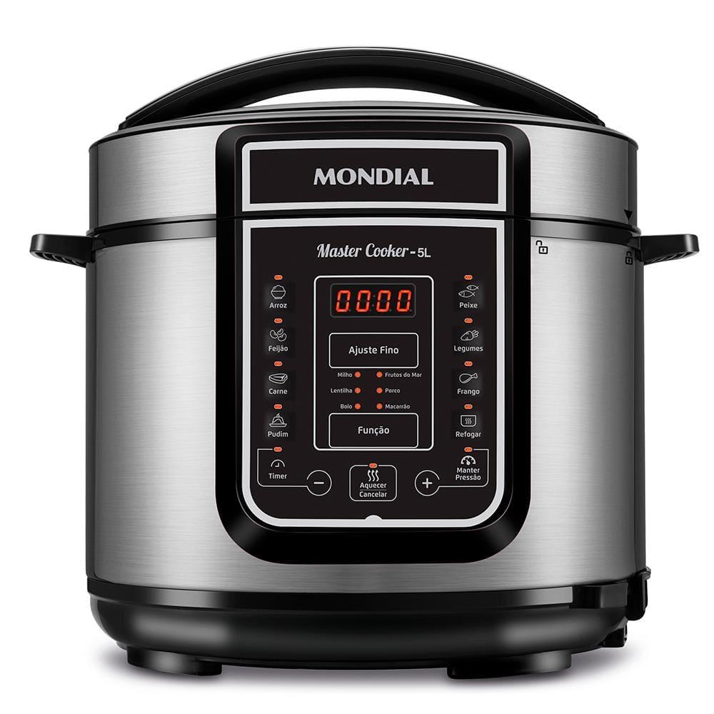 Panela de Pressão Elétrica Mondial 5L Digital Master Cooker PE-38 5L Preta - 1