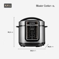 Panela de Pressão Elétrica Mondial 5L Digital Master Cooker PE-38 5L Preta - 9