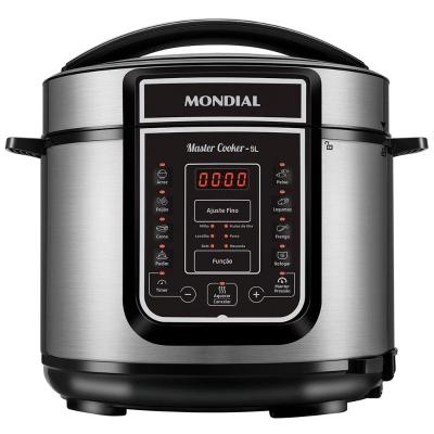 Panela de Pressão Elétrica Mondial 5L Digital Master Cooker PE-38 5L Preta