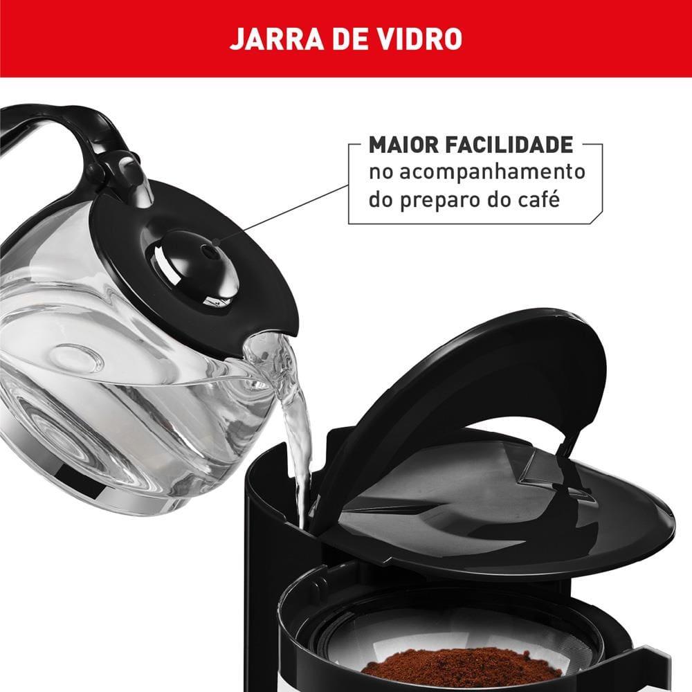 Cafeteira Elétrica Arno Perfectta Inox CFPI 12 Xícaras - Preta - 7
