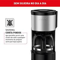 Cafeteira Elétrica Arno Perfectta Inox CFPI 12 Xícaras - Preta
