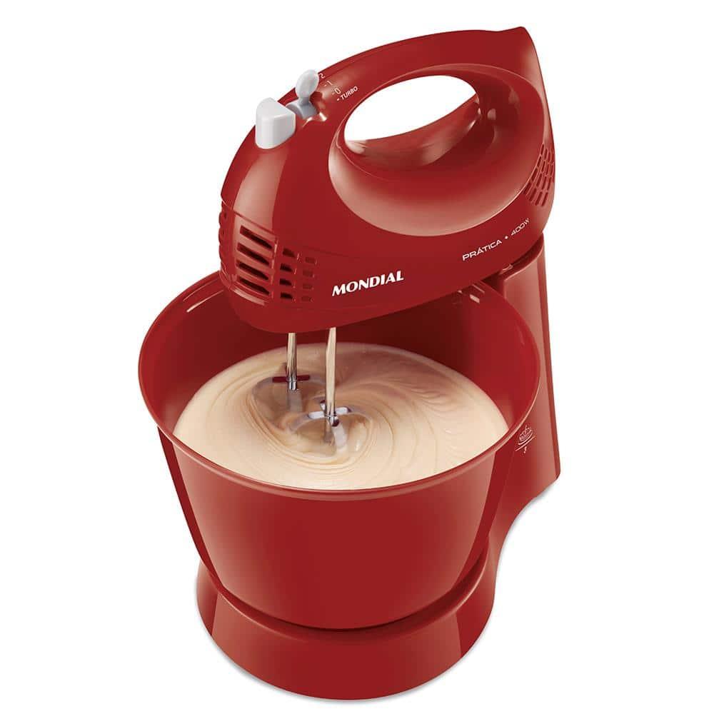 Conjunto Especial Mondial KT-105-R (Espremedor Premium + Batedeira Prática + Liquidificador Turbo Power) - Vermelho - 3