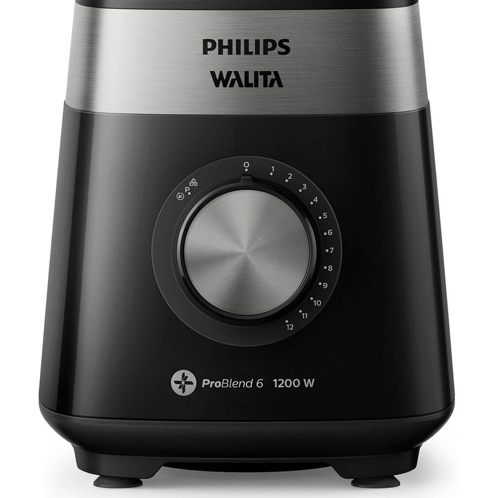 Liquidificador Philips Walita Série 5000 RI2242 3L 1200W 12 Velocidades Preto - 4