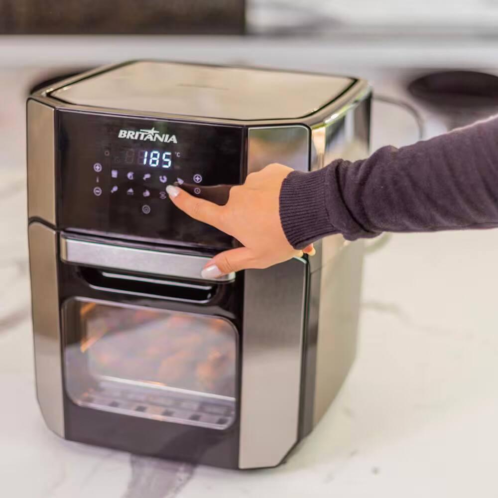 Fritadeira Elétrica sem Óleo Air Fry Britânia Oven BFR2100P 12L - Preta - 7