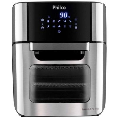 Fritadeira Elétrica Sem Óleo Air Fryer Oven Philco 12L PFR2200 Preta