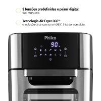 Fritadeira Elétrica Sem Óleo Air Fryer Oven Philco 12L PFR2200 Preta - 8