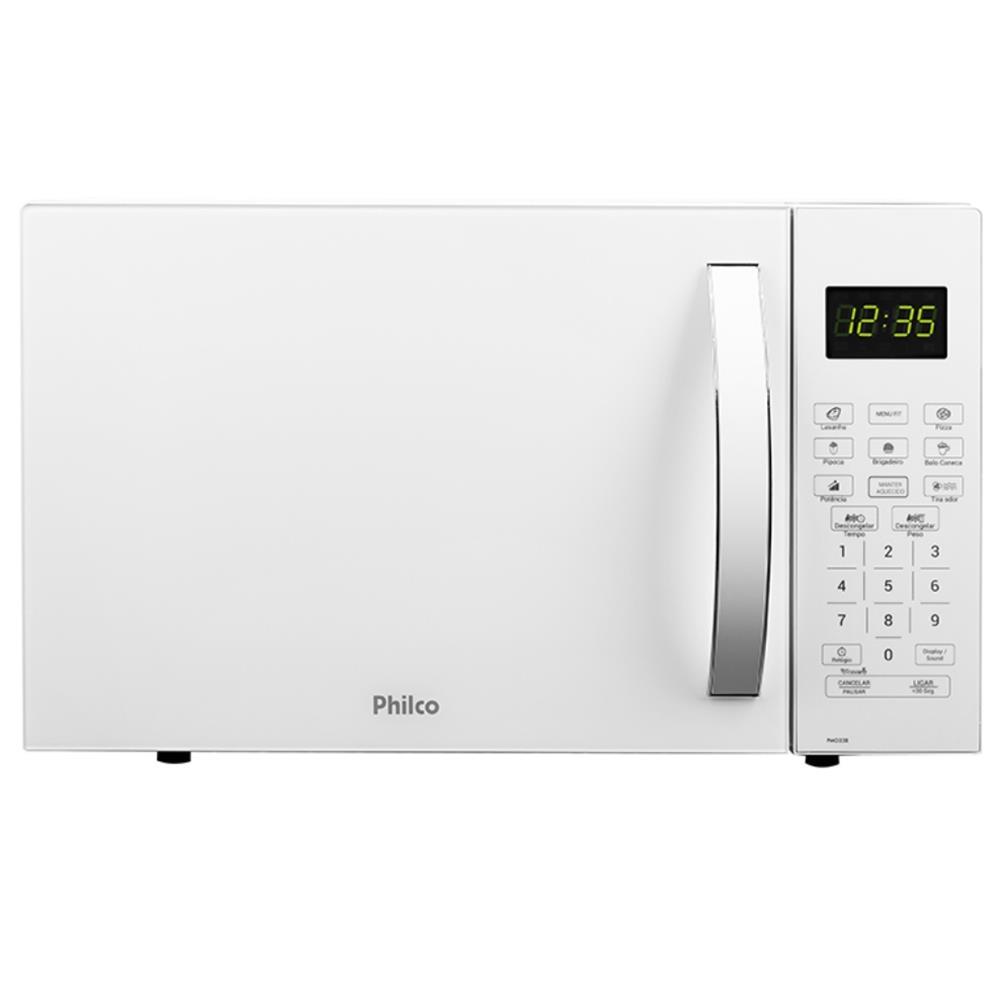 Forno de Micro-ondas Philco PMO23BB com Função Tira Odor Branco - 20L - 2