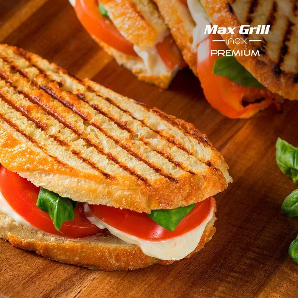 Grill Mondial Premium Max Grill G-07 com Espátula e Bandeja Coletora - Preto/Inox - 7