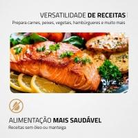 Grill Mondial Premium Max Grill G-07 com Espátula e Bandeja Coletora - Preto/Inox - 3