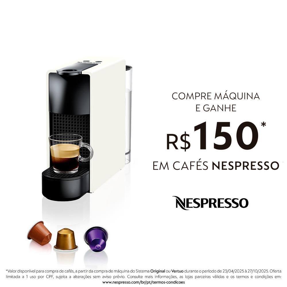 Máquina de Café Nespresso Essenza Mini C30 com Kit Boas Vindas - Branca - 7