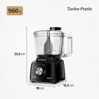 Mini Processador de Alimentos Mondial Turbo Pratic MP-16 300W - Preto - 7